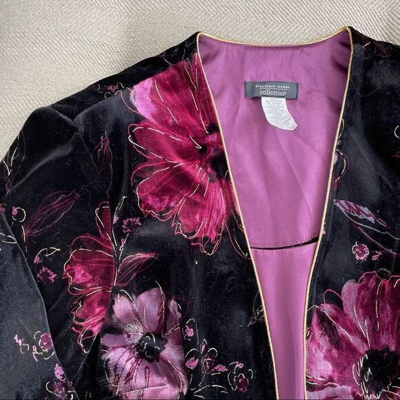 Dress Barn Collection Jacket Shell Combo Pull On Velvet Pants 14W - Picture 2 of 9